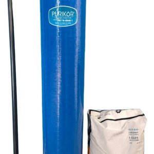 Tanque De Fibra  Pktn-0948, Carbon Y Valvula Manual Filtro Azul