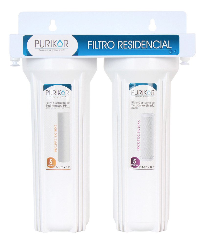 Purificador Residencial De Agua 2 Etapas Pkf-2 Color Blanco
