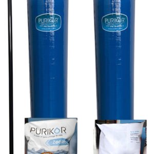 2 Filtros 1 Ft, Zeolita Y Carbon 2 Valvulas Para Filtro Azul