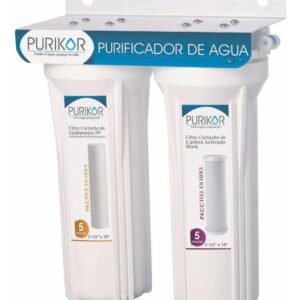 Filtro Purificador De Agua 2 Etapas Purikor Domestico Pkf-2 Blanco