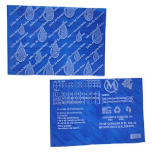 5 Millares De Sellos Para Garrafon Gotas De Agua Azul Traslucido