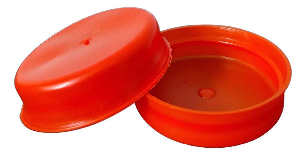 Tapa Presion 2 Millares Para Garrafon Tipo Ciel Con Linner Naranja Presión - Imagen 3