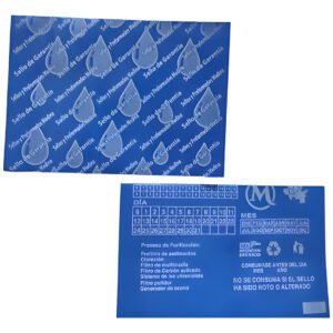 Sellos De Garantia Para Garrafón De Agua 20 Millares Azul Pitufo Gotas De Agua