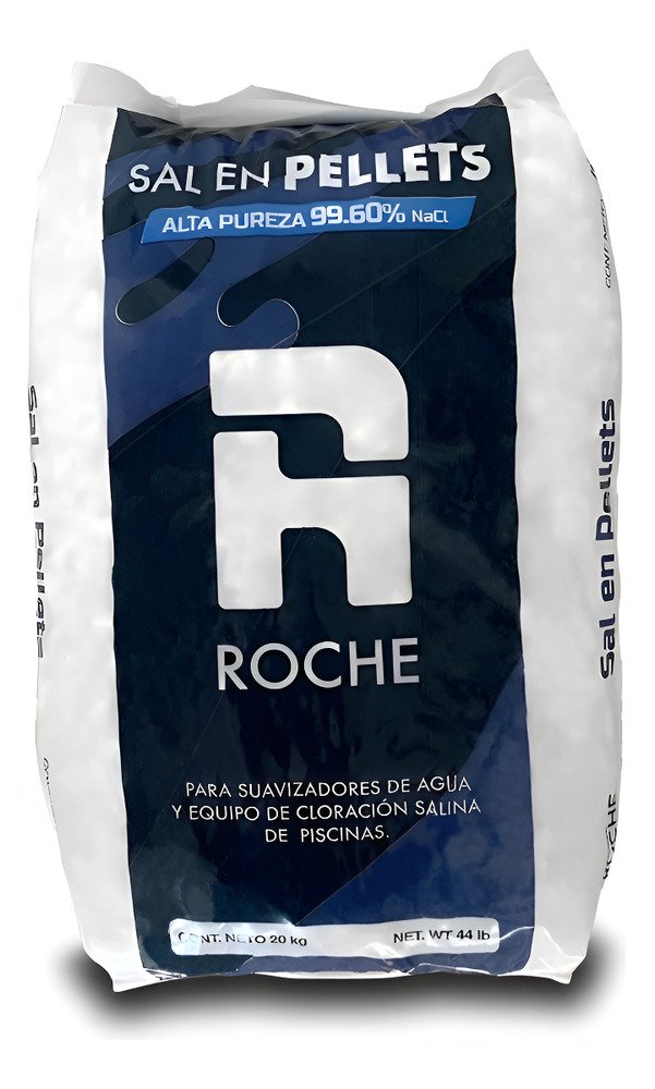 Roche Sal En Pellet Filtro D Agua Suavizador 20kg Premiun Salmuera - Imagen 4
