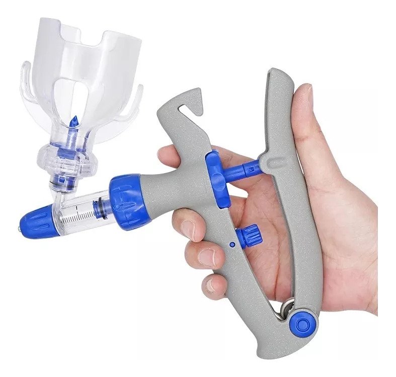 Inyector Jeringa Continu Ajustabl 1 A 5, 1 A 2ml Para Ganado - Imagen 2