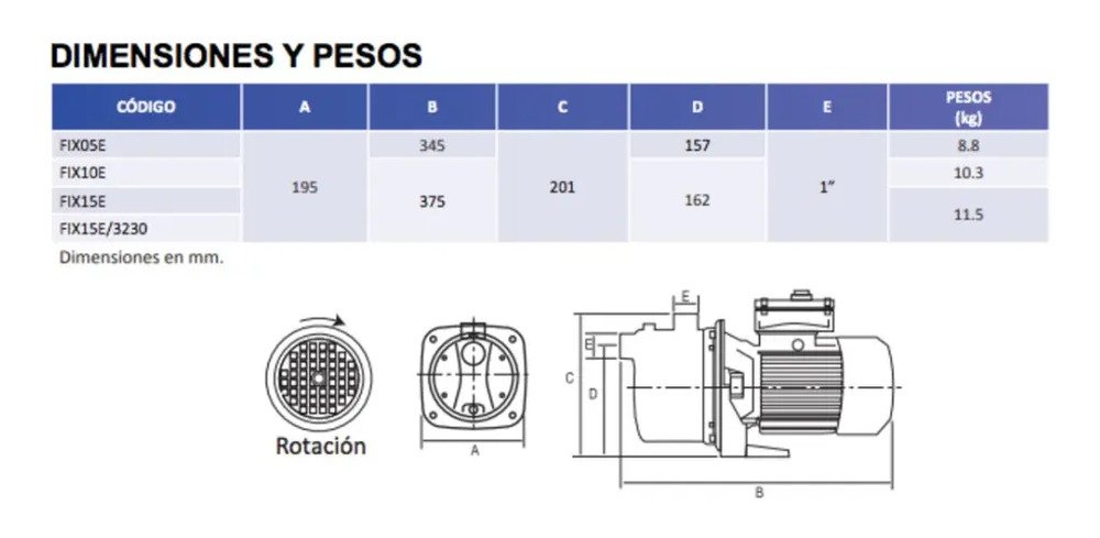 Bomba Centrífuga Jet Aqua Pak Fix05e 1/2hp Acero Inoxidable Azul Silenciosa 60 Hz - Imagen 4