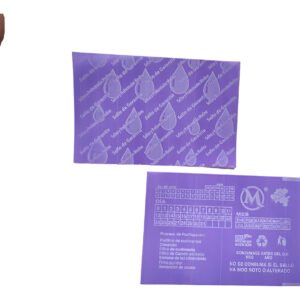 5 Millares De Sellos Para Garrafon Morado Mate/ Morado Traslusido Gotas De Agua