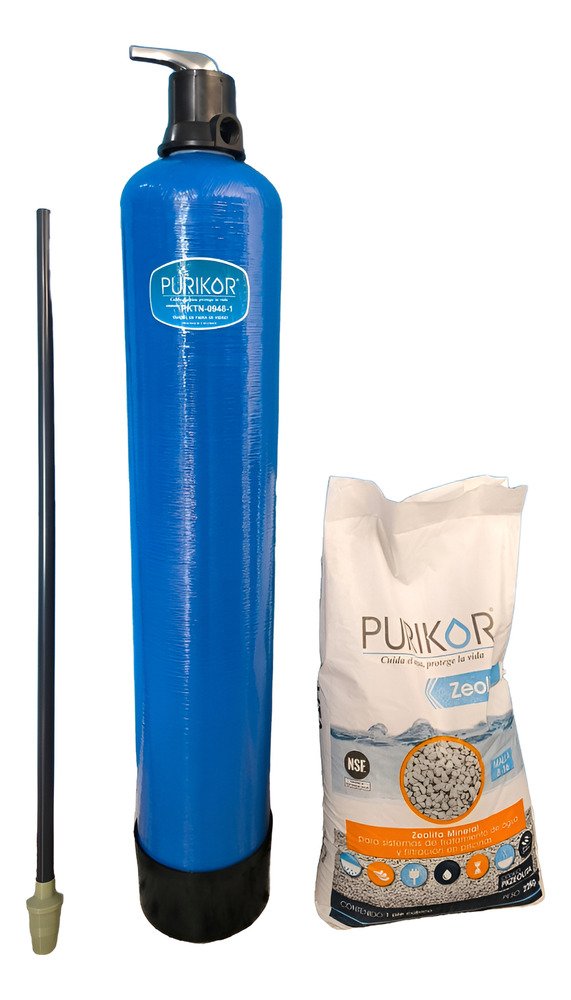 Tanque Pktn-0948, Zeolita Y Valvula Manual Filtro Azul - Imagen 3