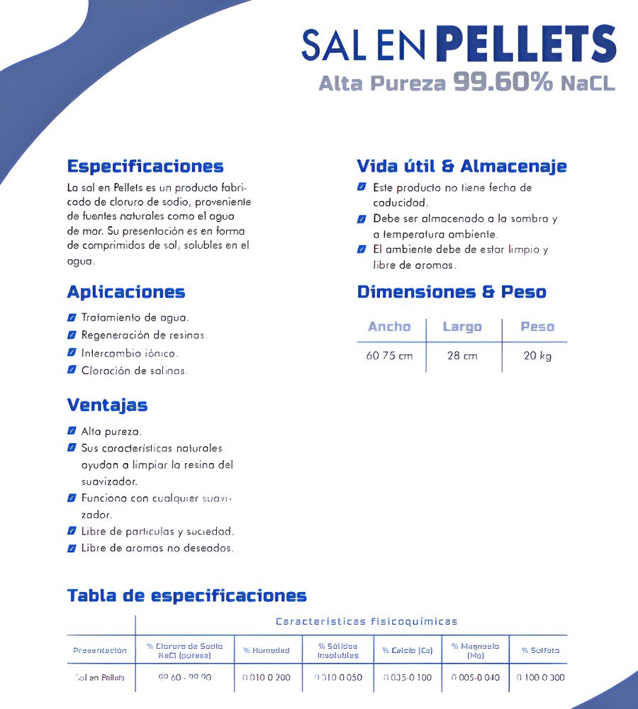 Roche Sal En Pellet Filtro D Agua Suavizador 20kg Premiun Salmuera - Imagen 3