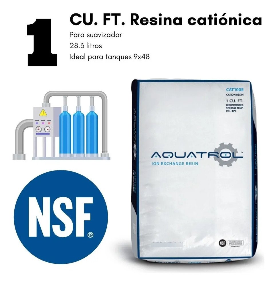 Resina Cationica Sodio Saco Aquatrol Suavizador Agua - Imagen 3