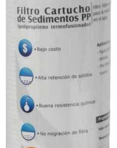 10 Filtros Cartucho Polipropileno 2.5x10 De 10 O 5 Micras Blanco 10 Micras