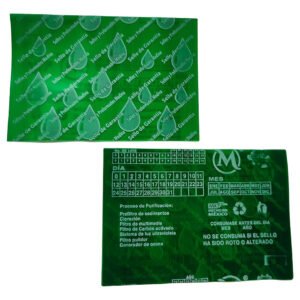 5 Millares De Sellos Para Garrafon Verde Traslucido Gotas De Agua