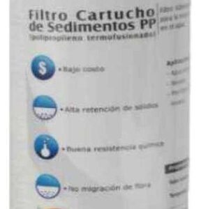 3 Filtro Cartucho Polipropileno Pkcpp2.5x10x5 Purikor Blanco