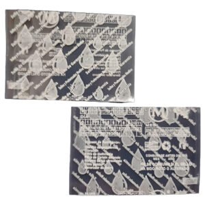 Sellos De Garantia Para Garrafón De Agua 20 Millares Trasparente Tinta Blanca Gotas De Agua