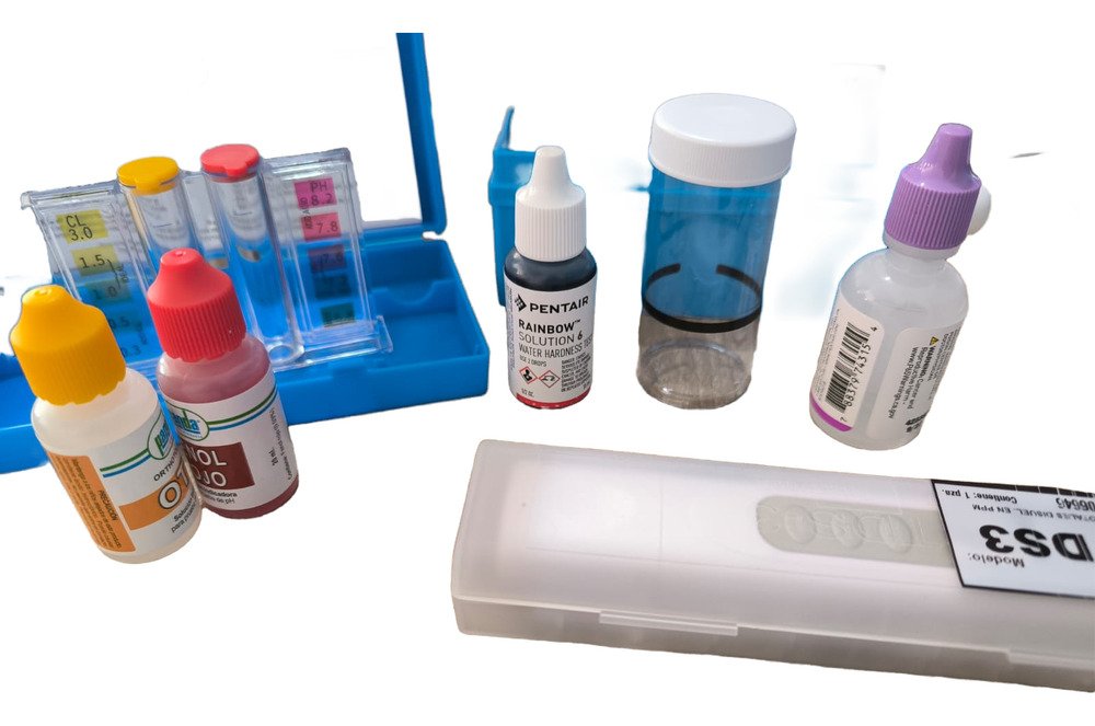 Kit Para Medir La Calid Del Agua, Tds, Para Dureza, Ph Y Cl Azul - Imagen 4