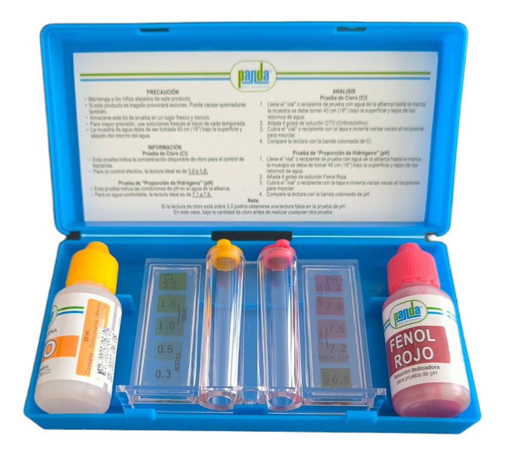 Kit Para Medir La Calid Del Agua, Tds, Para Dureza, Ph Y Cl Azul