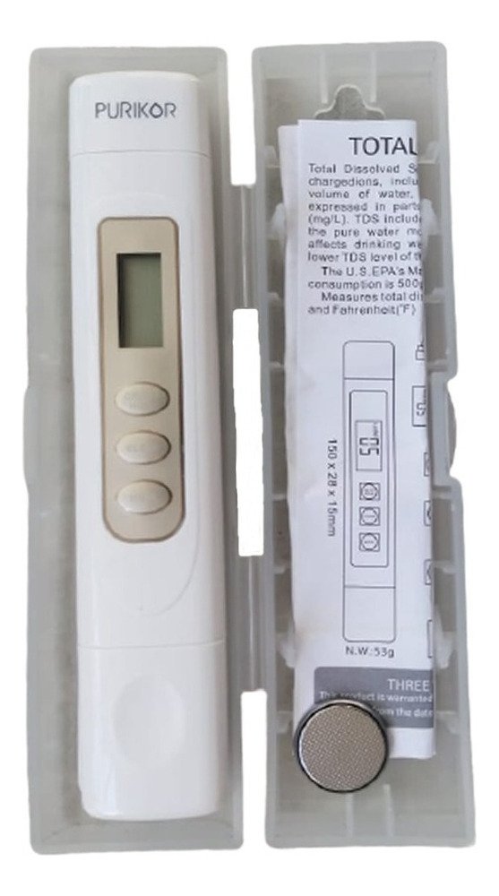 Medidor Sólidos Totales Disueltos En Ppm (tds) Purikor - Imagen 5