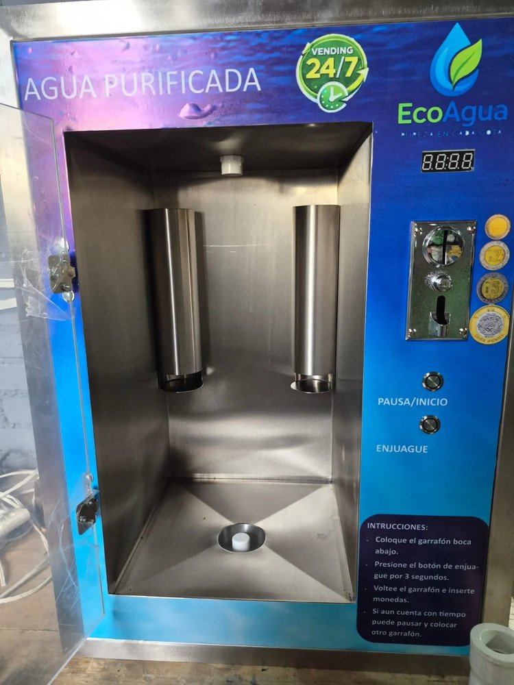 Vending Para Agua No Da Cambio Con Porta Tapas