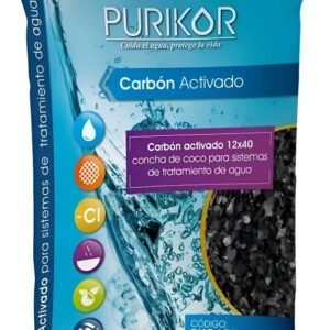 Carbón Activado Cascara De Coco Purikor 14 Kg Pkcarbon1240