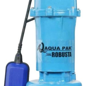Bomba Sumergible Para Efluentes Y Lodos Aqua Pak Modelo Robusta2/10/1127a Monofásica 1 Hp 127v Azul