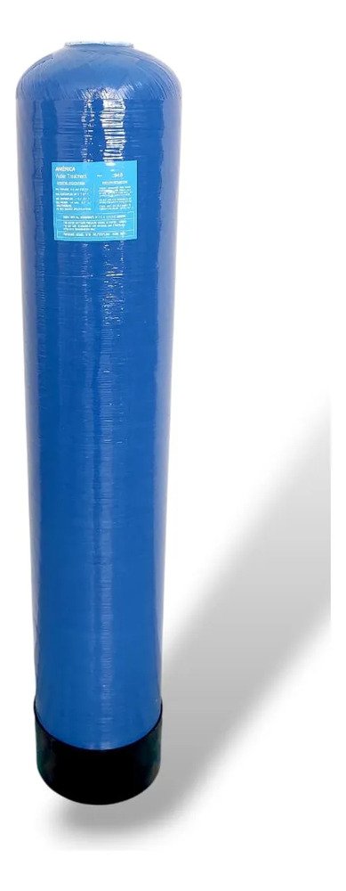 Tanque Para Filtro De Agua 09x48 1ft Fibra De Vidrio Azul
