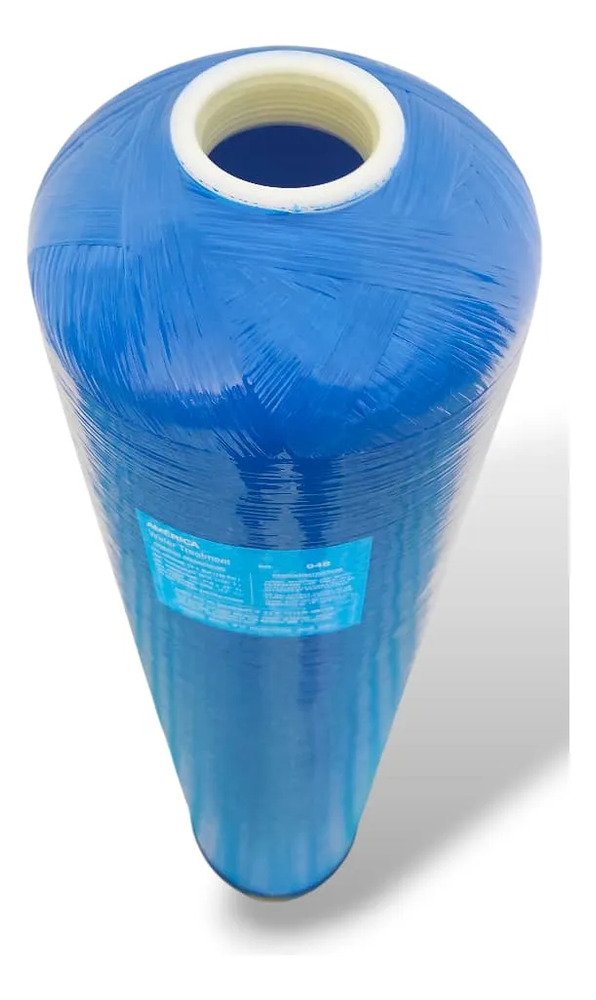 Tanque Para Filtro De Agua 09x48 1ft Fibra De Vidrio Azul - Imagen 2