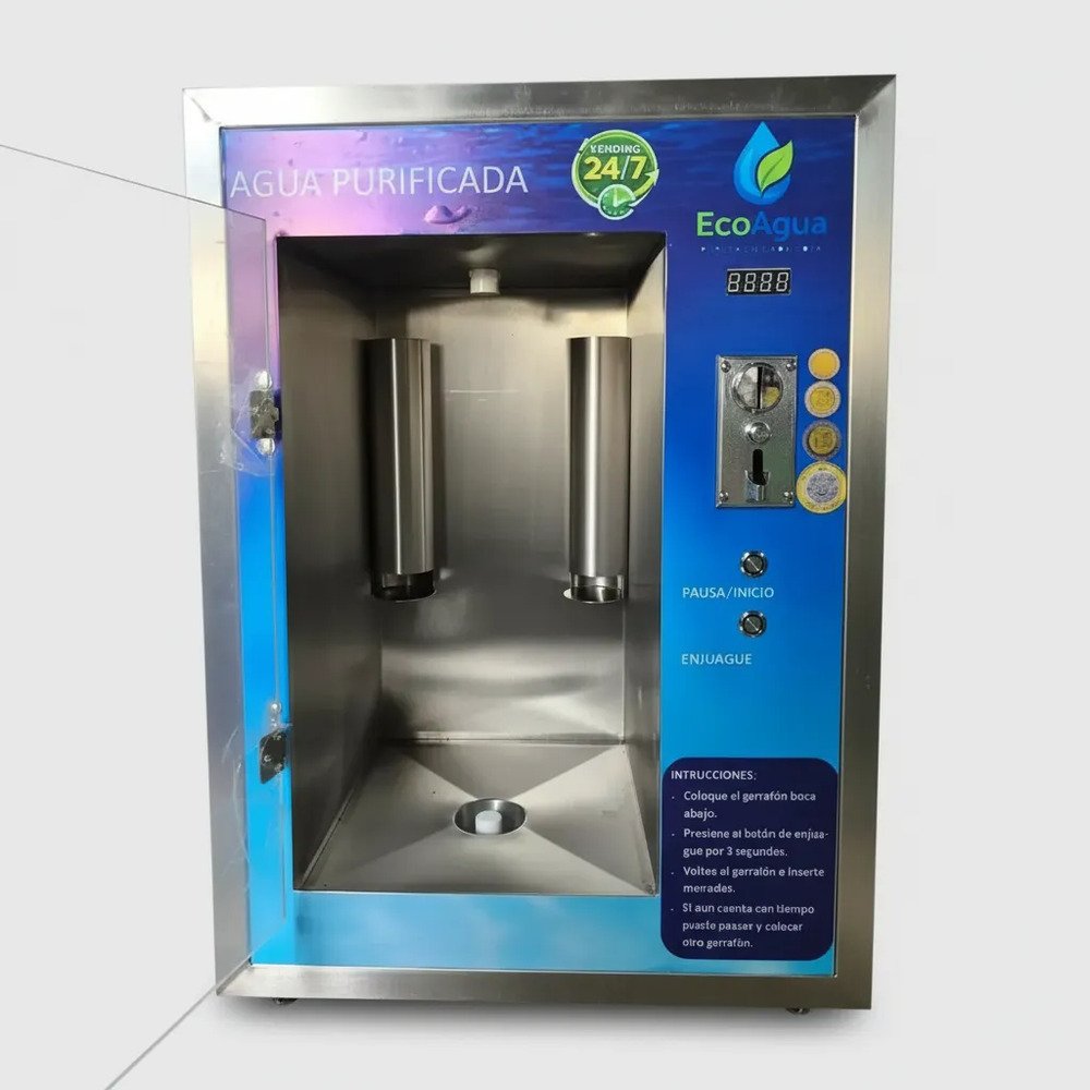 Vending Para Agua No Da Cambio Con Porta Tapas - Imagen 3